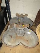 TWO CAST DOUBLE WATER FEEDERS