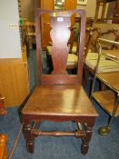 A 19TH CENTURY OAK CHAIR