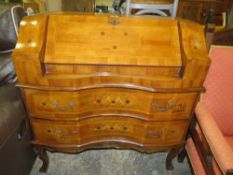 A MODERN DUTCH STYLE INLAID BUREAU