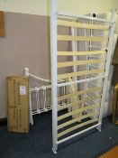 A MODERN CREAM VICTORIAN STYLE SINGLE BED