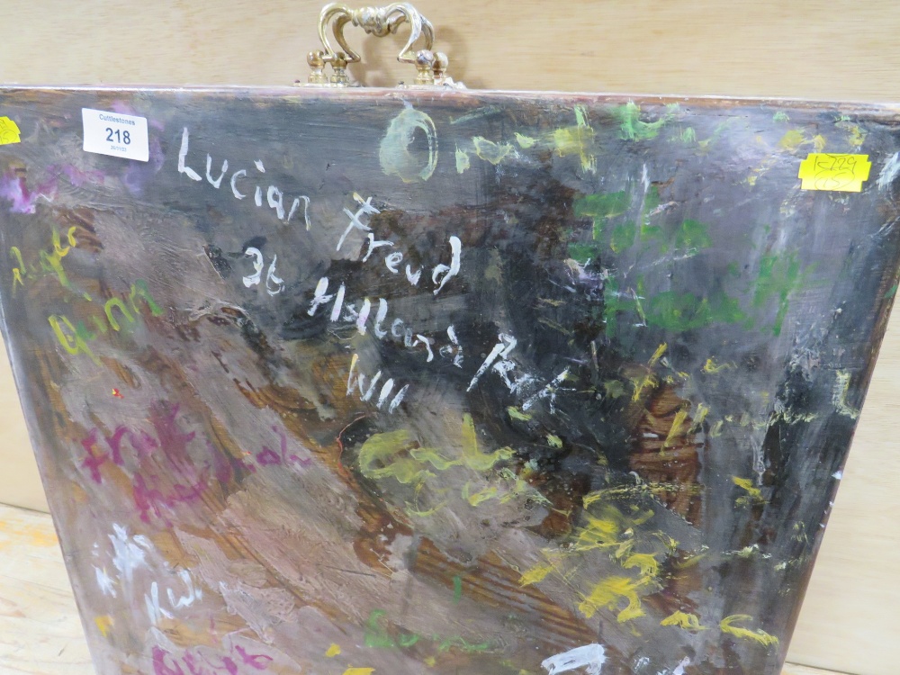 A PAINTED BOX WITH ABSTRACT COMPOSITION - Image 2 of 4