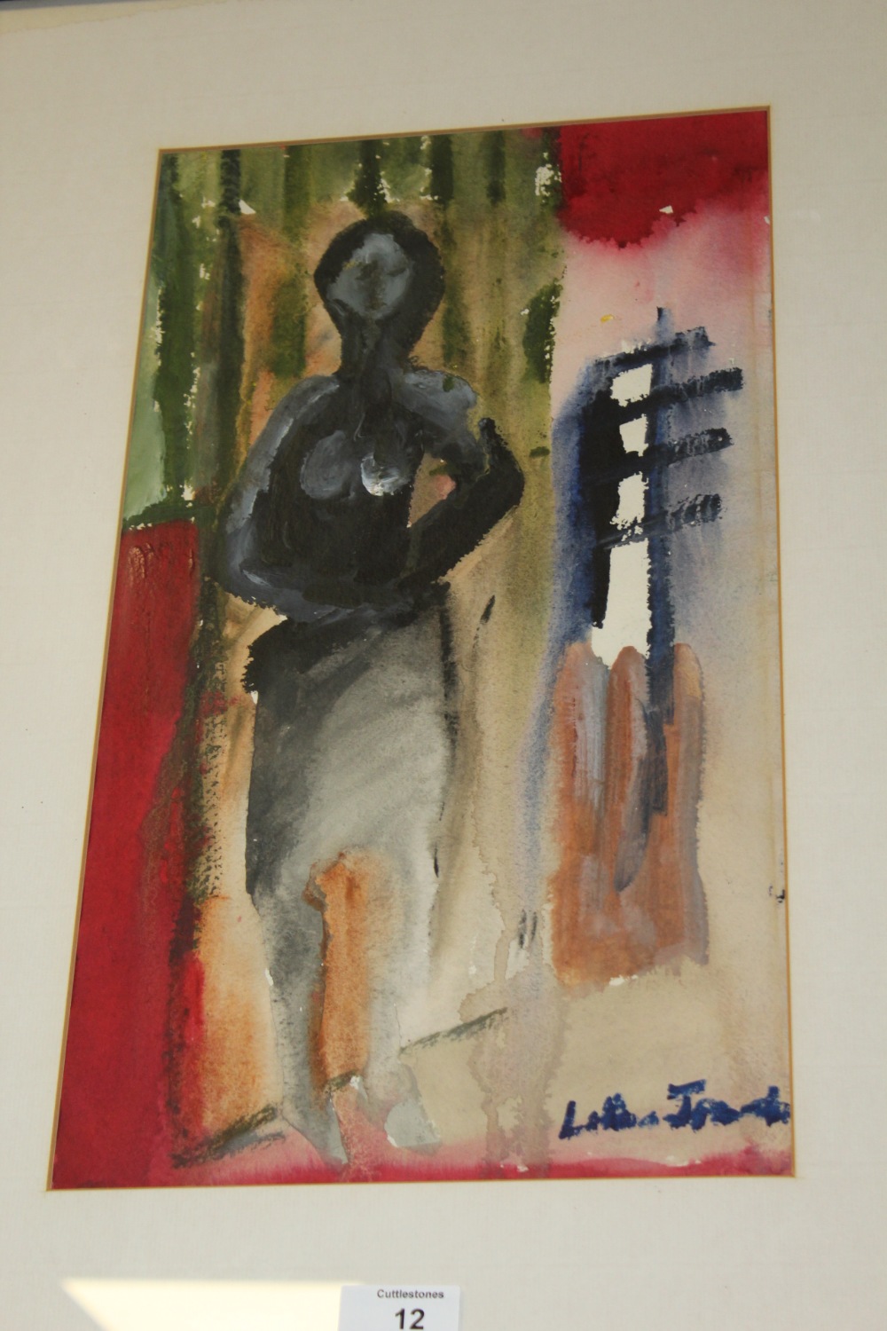 AN EXPRESSIONIST NUDE, MEDIA BY LAYTON JOSEPH