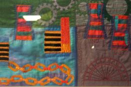 MIXED MEDIA 'CHIMNEYS' BY CHARLOTTE HODGE