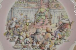 A COLLECTION OF FOUR ROYAL DOULTON WIND IN THE WILLOWS CABINET PLATES