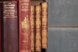 SIX TRAYS OF ASSORTED MOSTLY ANTIQUE BOOKS