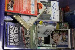 A BOX OF ASSORTED DVDS - NOT CHECKED