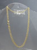 A 9CT GOLD ORNATE LINK NECKLACE, stamped 375 to clasp, approximate weight 7.7 g