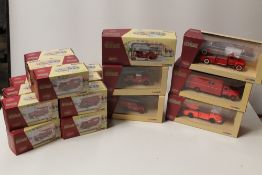 TWENTY ONE BOXED CORGI HERITAGE FIRE VEHICLES, mixed scales to include 1:43, 1:50 etc., all