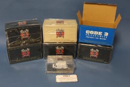 SIX BOXED CODE 3 COLLECTABLES EMERGENCY SERVICES VEHICLES, all 1:64 scale