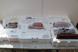A COLLECTION OF FOUR THE FRANKLIN MINT PRECISION MODELS, 1946 Chevy suburban ambulance limited