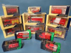 THIRTEEN BOXED ELIGOR FIRE ENGINES, mostly 1:43 scale
