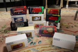 THIRTEEN BOXED EMERGENCY SERVICES VEHICLES, two Eligor, two IST Models, one Schuco limited