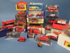 THIRTY FIVE BOXED EMERGENCY SERVICE VEHICLES, makes include Matchbox, Verem, Siku, Liberty etc.