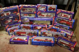 TWENTY TWO BOXED SIKU VEHICLES, mostly fire related, mixed scales 1:50, 1:55, 1:87