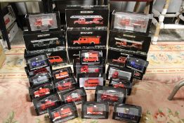 BOXED 1:18 SCALE MINICHAMPS OPEL REKORD PI CARAVAN 1958, six boxed 1:43 scale Minichamps fire