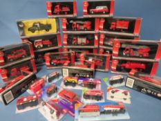 TWENTY BOXED SOLIDO EMERGENCY SERVICES VEHICLES, together with eleven carded Siku mainly emergency