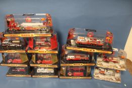 TWELVE BOXED CODE 3 COLLECTABLES 1:64 SCALE LIMITED EDITION FIRE ENGINES, to include City of New