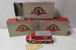 THREE BOXED FIRST GEAR FIRE ENGINES, 193480, 193564, 103478, 1:34 scale