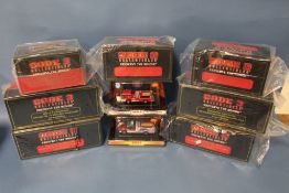NINE BOXED CODE 3 COLLECTABLES 1:64 SCALE FIRE ENGINES, all limited edition, to include Chicago,