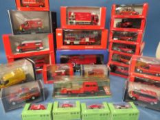 BOXED NOREV 1:18 SCALE CITROEN 2 CV FOURGONNETTE POMPIER, together with boxed Norev 1:43 scale