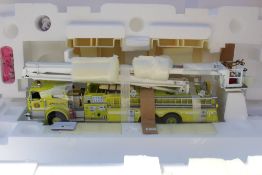 THE FRANKLIN MINT PRECISION MODELS, a boxed limited edition yellow Pierce Snorkel fire engine, die