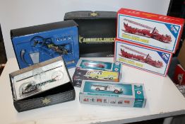 TWO BOXED CORGI AERIAL LADDER TRUCKS, 97320, Corgi Sikorsky Sea Kings helicopter, US33409, New