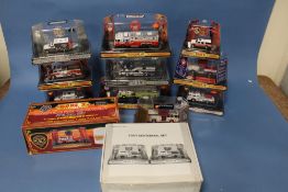 TWELVE BOXED CODE 3 COLLECTABLES 1:64 SCALE LIMITED EDITION FIRE ENGINES, to include Massport fire
