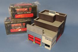CODE 3 COLLECTABLES FDNY FIRE HOUSE, 1:64 scale, limited edition, together with two Code 3