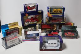 THIRTEEN BOXED CORGI EMERGENCY VEHICLES, to include limited edition Vanguard Jaguar XJ12 VA08614,