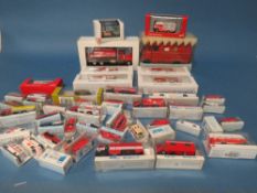 A BOXED ELIGOR KENWORTH FIRE ENGINE 1:43 SCALE, Rietze Auto Modelle Mercedes L319 together with a