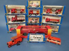 ELEVEN BOXED AUTOCRAFT ROAD MONSTER EMERGENCY SERVICES VEHICLES, together with a Russian made