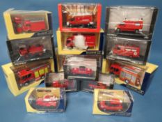 SEVEN BOXED ELIGOR EMERGENCY SERVICES VEHICLES, together with seven boxed Norev 1:43 scale emergency