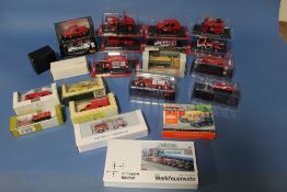 TWENTY ONE CARDED AND BOXED EMERGENCY SERVICE VEHICLES, by Ixo, Rio, Del Prado, Lledo, Roco etc.
