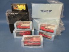 EIGHT BOXED NEO EMERGENCY SERVICES VEHICLES, to include L911 Mercedes Metz fire truck, Mercedes