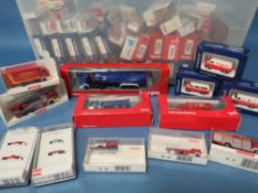CIRCA NINETY BOXED SMALL SCALE VEHICLES - MOSTLY FIRE RELATED, with some other vehicles, to