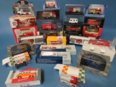 TWENTY SIX BOXED VEHICLES - MAINLY FIRE RELATED MODELS, to include Milestone, Abrex, Hornby,