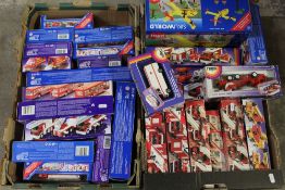 TWENTY EIGHT BOXED VEHICLES BY SIKU, mainly fire related, mainly 1:55 scale (2 trays)