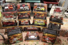 EIGHTEEN BOXED CODE 3 COLLECTIBLES LIMITED EDITION FIRE ENGINES, to include FDNY Aerialscope Tower