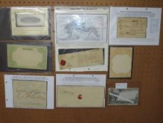POSTAL HISTORY, useful range with 1680 London Penny Post Valentine anti-slavery, M.P.'s Free Post,