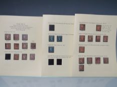 S.G. (BETWEEN) 17/35, range 1d reds (27) and 2d blues (9), cat. £3,350