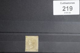 S.G. 86 1862 9d BISTRE, plate 2, fine mint