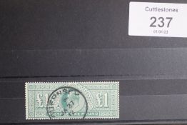 S.G. 320 KING EDWARD £1, VFU