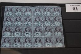 S.G. 201 2½ d JUBILEE ISSUE, a lovely mint block of 24