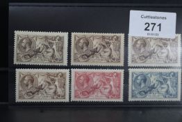 S.G. 413a/417 BRAD WILKINSON SEAHORSES INC. 2/6, (all 4) fine mint