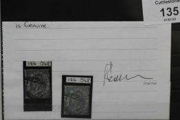 S.G. 120a 1867 2/= COBALT, FU, RPS certificate mentions closed tear and soiling