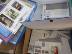 A LARGE RANGE OF F.D.C.'s IN THREE BOXES, many signed, worth exploring