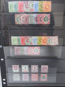 (BETWEEN) S.G. 215 - 315 MINT KING EDWARD RANGE, in sets to 1/= (3)