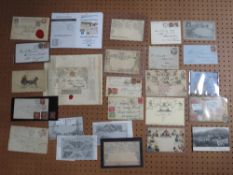 RANGE UNUSED MULREADY LETTER SHEETS, De raedermaeker Ocean Penny Post Regd. envelopes etc