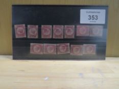 S.G. 1870 ½ d BANTAM, a mint set (less Pl 9), mint or UN/M (plates 1, 8, 14, 15, 19)