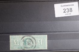 S.G. 320 KING EDWARD £1, VFU